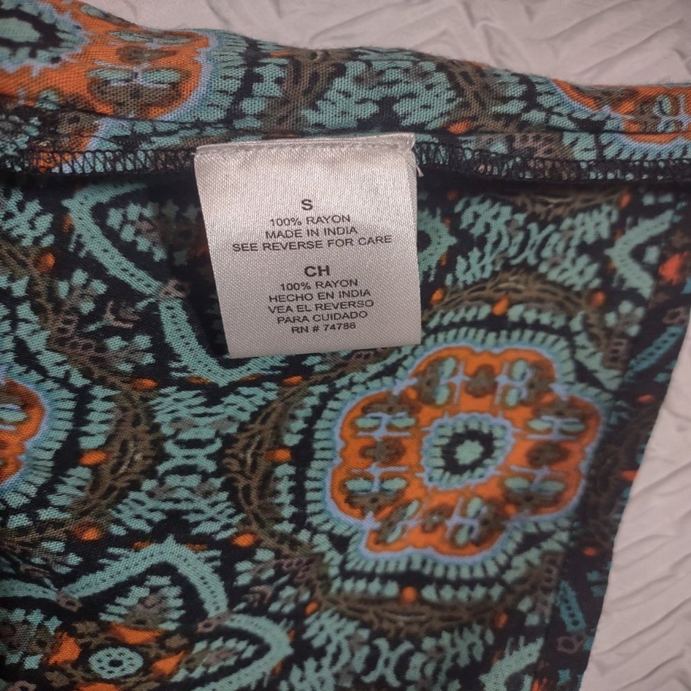 Patrons of Peace Teal Romper - Picture 10 of 11